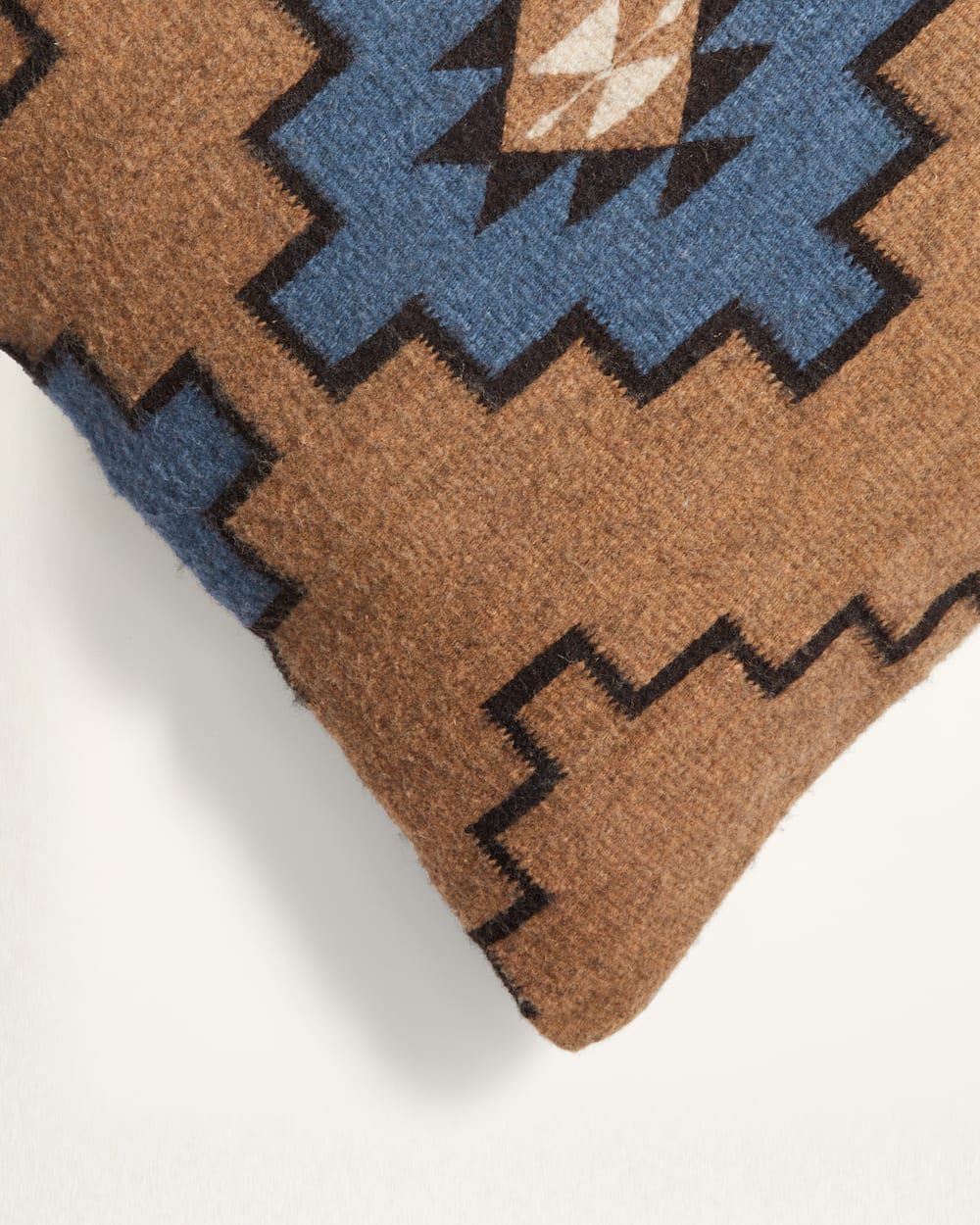 ALTERNATE VIEW OF STEPS TO THE SKY TIERRA SQUARE PILLOW IN TAN/BLUE image number 2