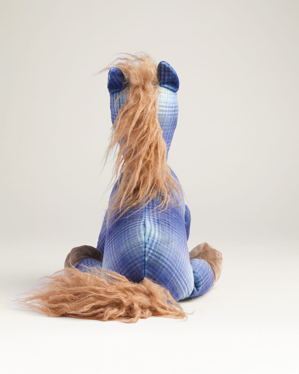 ALTERNATE VIEW OF BUCKY HORSE STUFFED ANIMAL IN BLUE MIX OMBRE image number 2