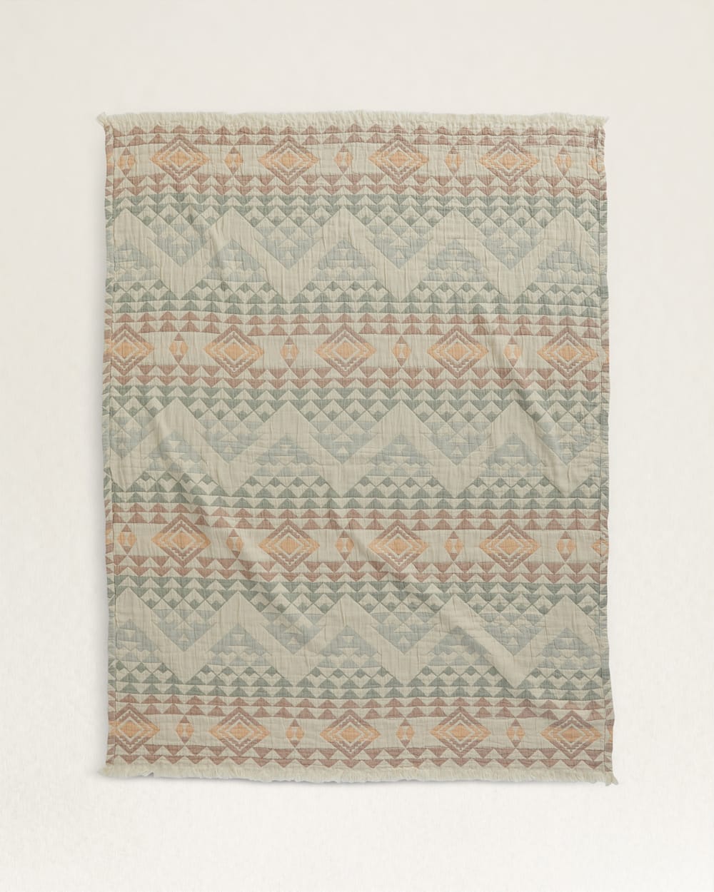 ORGANIC COTTON FRINGED THROW