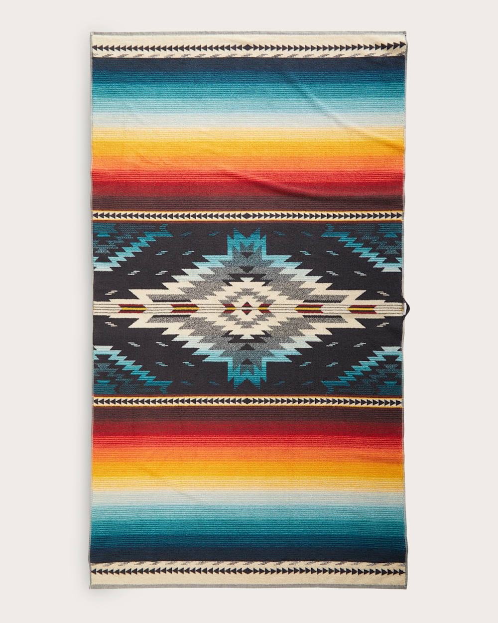 ALTERNATE VIEW OF SALTILLO SUNSET SPA TOWEL IN SUNSET MULTI image number 2