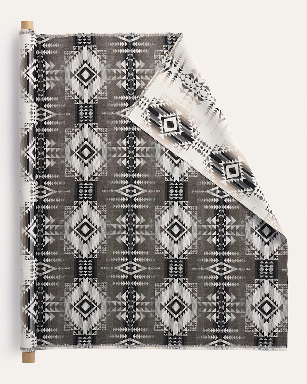 ALTERNATE VIEW OF SUNBRELLA X PENDLETON PILOT ROCK FABRIC IN ONYZ image number 2