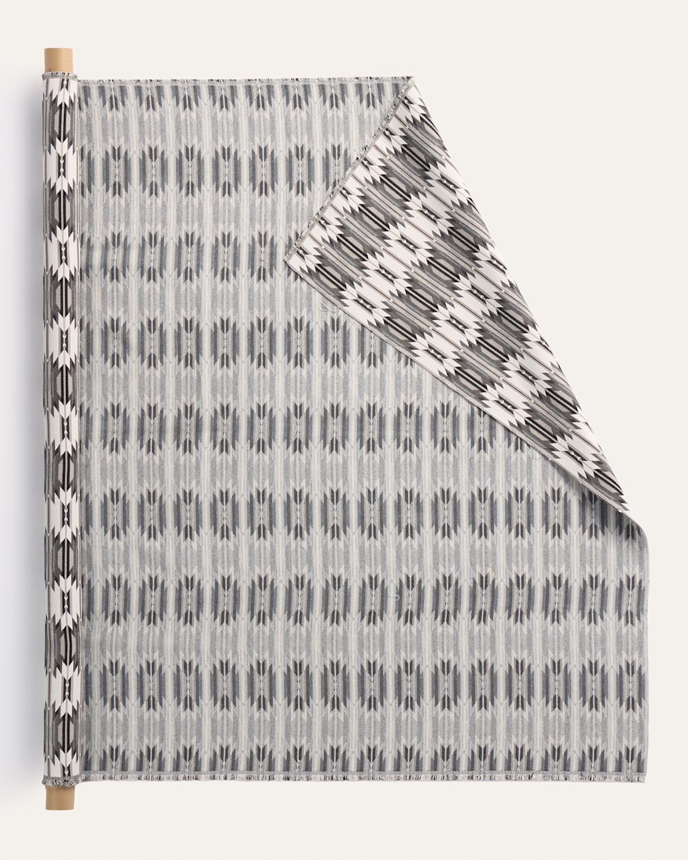 ALTERNATE VIEW OF SUNBRELLA X PENDLETON WYETH TRAIL FABRIC IN STONE image number 2