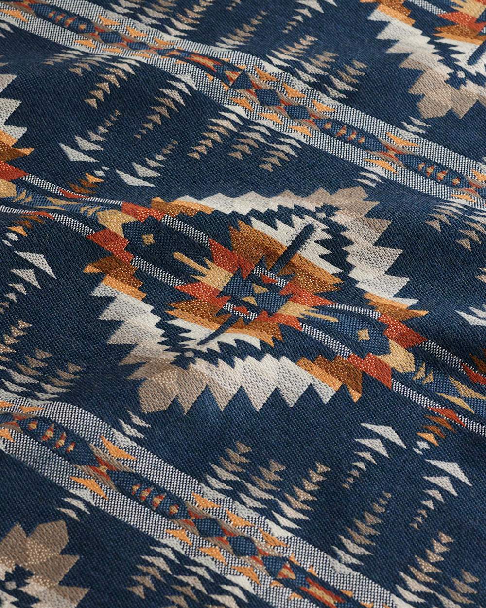 ALTERNATE VIEW OF SUNBRELLA JUNIPER MESA II FABRIC IN INDIGO image number 2