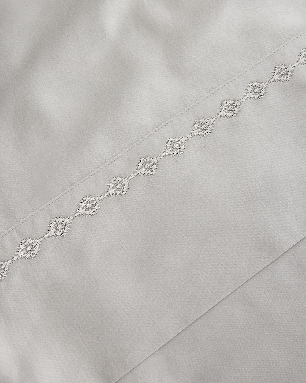 ALTERNATE VIEW OF MOONLIT MESA EMBROIDERED SHEET SET IN LIGHT GREY image number 2