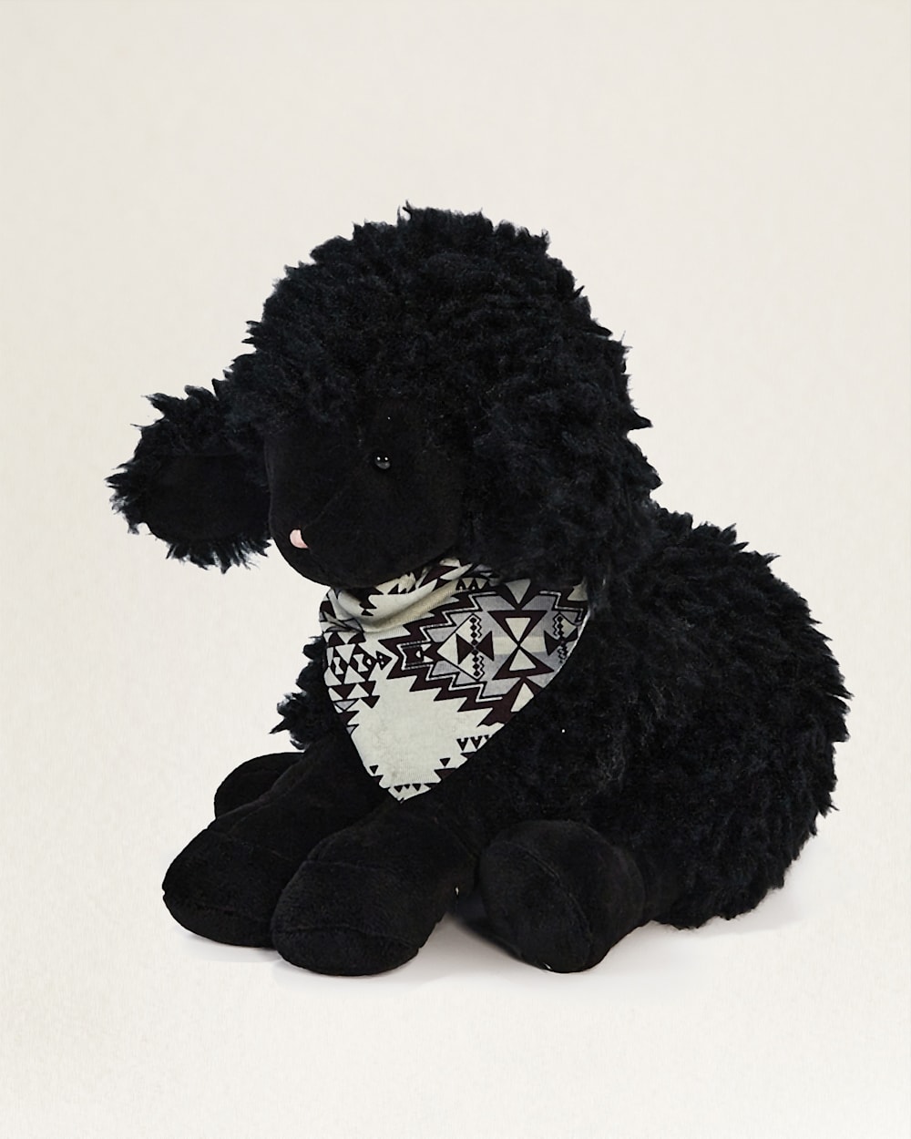 ALTERNATE VIEW OF BAA BAA SHEEP STUFFED ANIMAL IN BLACK/CREAM HIGHLAND PEAK image number 4