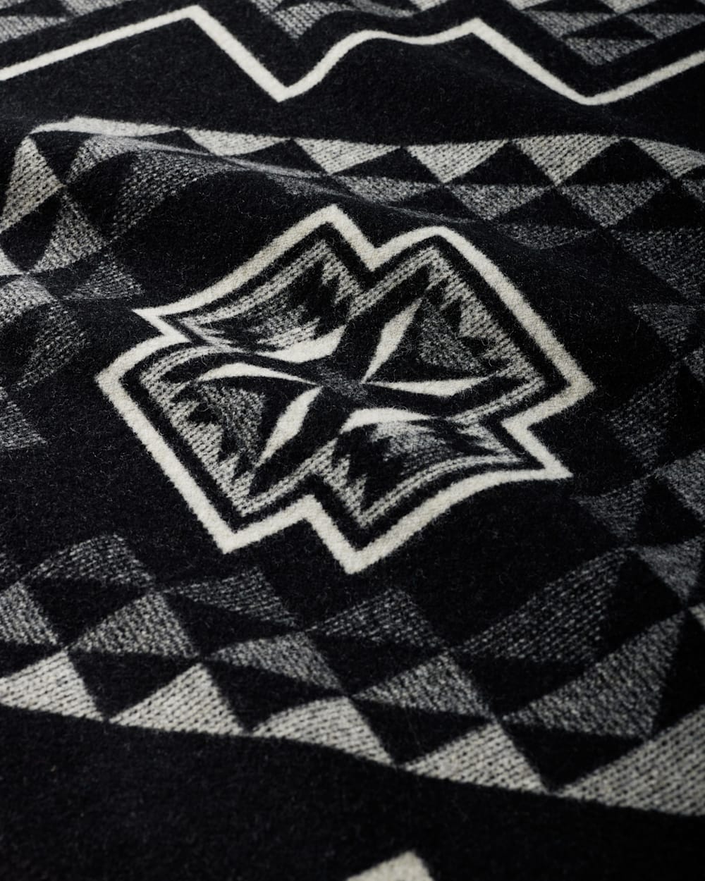 ALTERNATE VIEW OF OXBOW BLANKET IN BLACK/WHITE image number 5