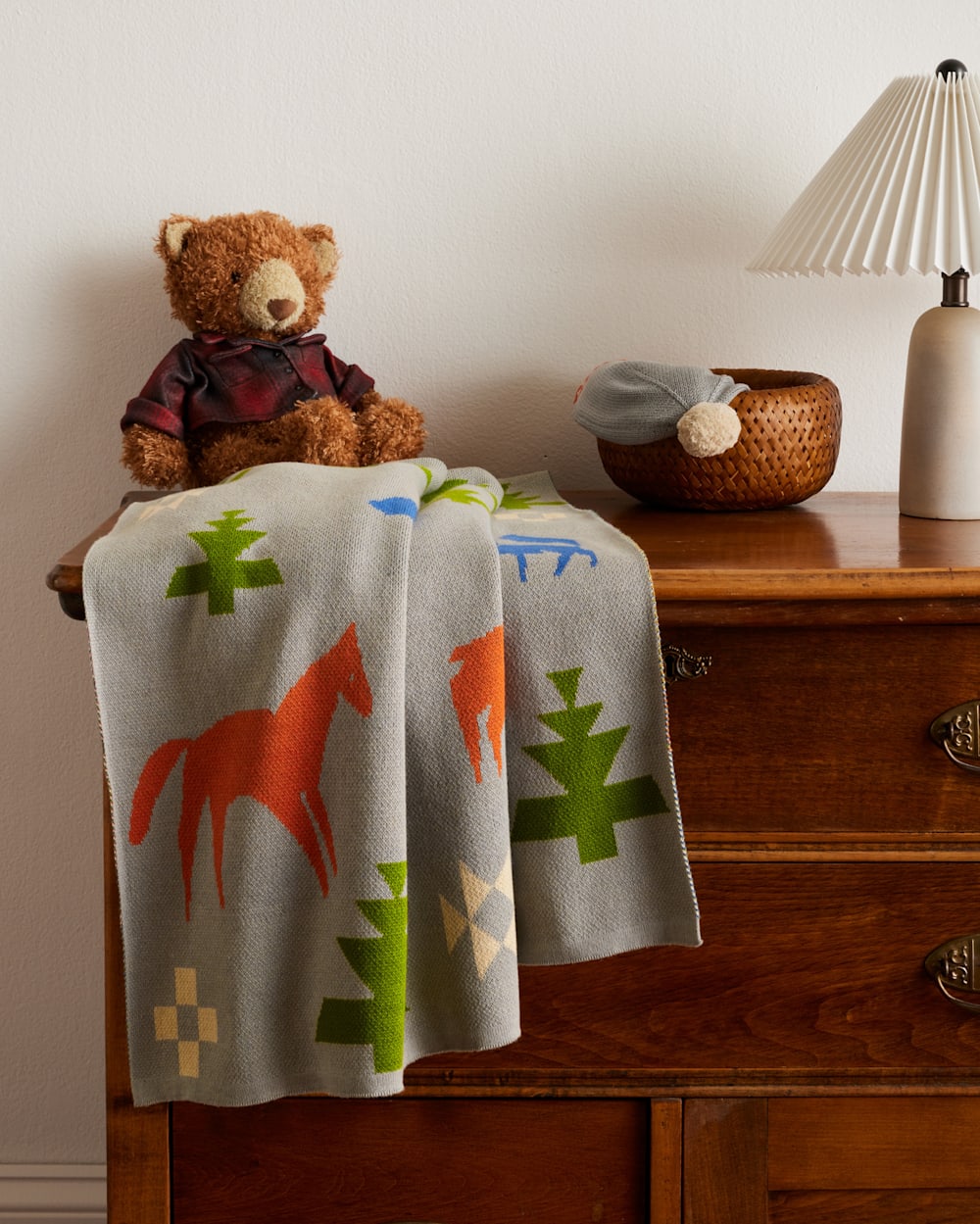 Shop Soft Path Knit Baby Blanket with Beanie Pendleton