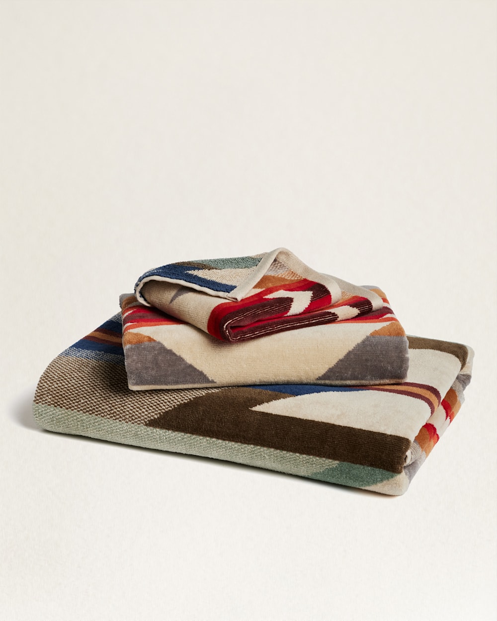 WYETH TRAIL TOWEL COLLECTION IN TAN MULTI image number 1