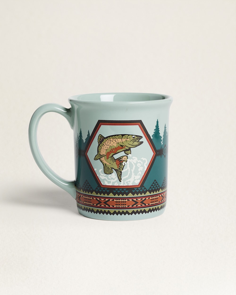 SALMON FALLS COFFEE MUG IN BLUE/GREEN MULTI image number 1