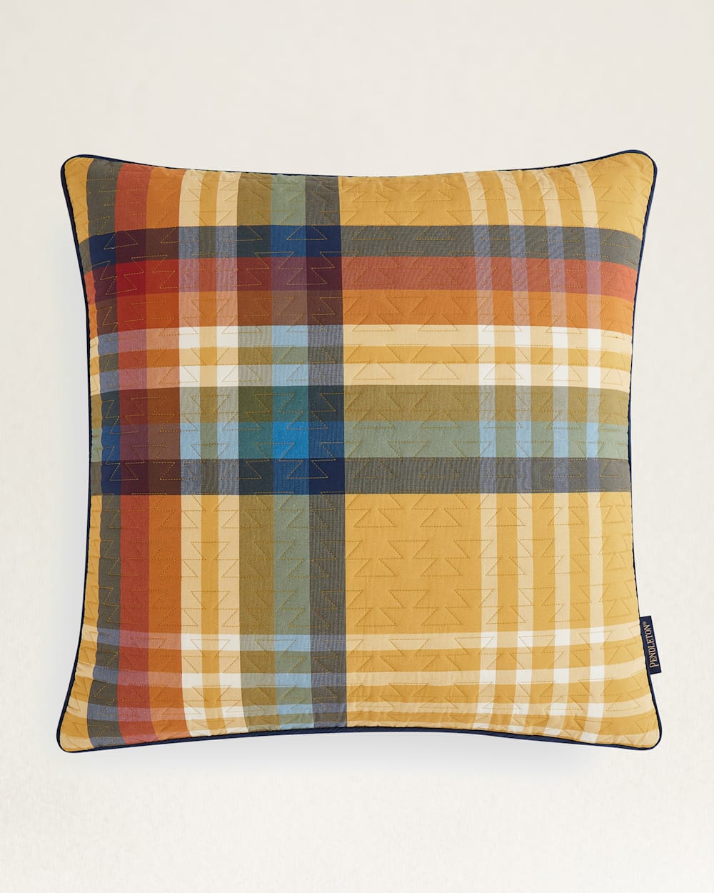 PLAID EURO PILLOW IN MULTI image number 1