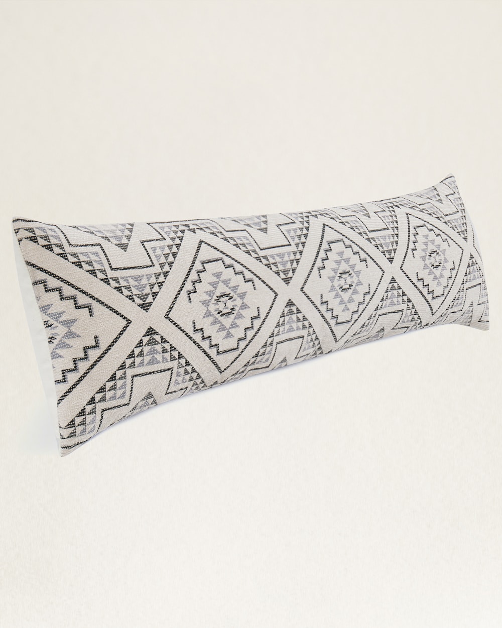 ALTERNATE VIEW OF OXBOW BOLSTER PILLOW IN BLACK/WHITE image number 2