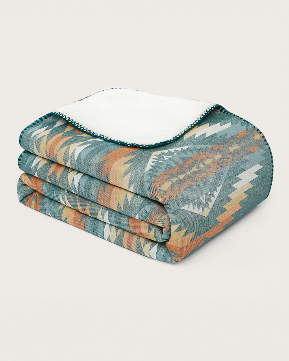 SUMMERLAND SHERPA THROW IN TURQUOISE image number 1