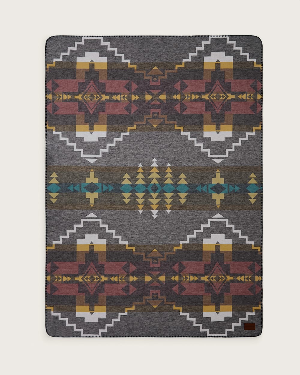 ALTERNATE VIEW OF FOUR CORNERS SHERPA THROW IN BLACK MULTI image number 2