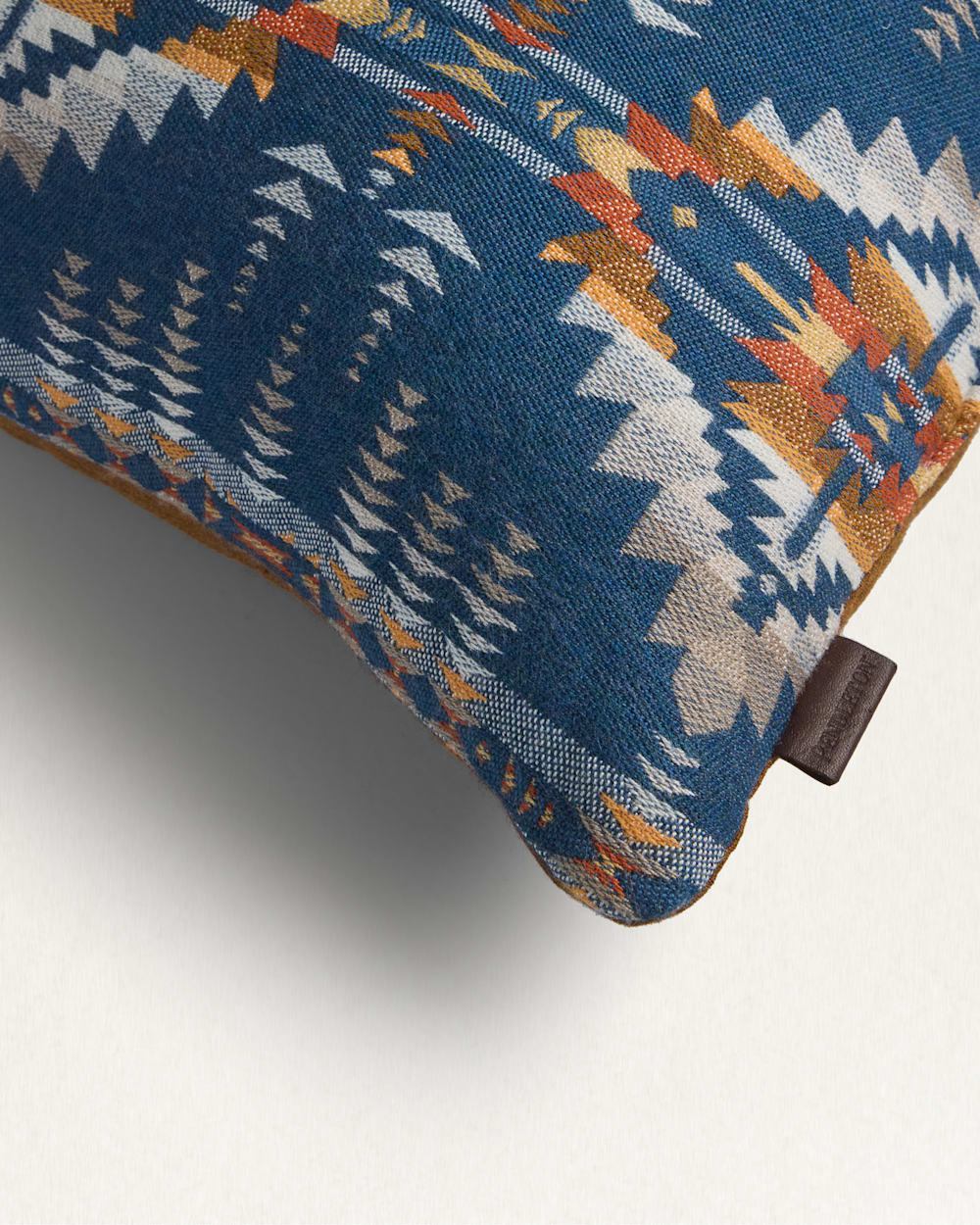 ALTERNATE VIEW OF SUNBRELLA X PENDLETON SQUARE OUTDOOR PILLOW IN JUNIPER MESA/TAN image number 2