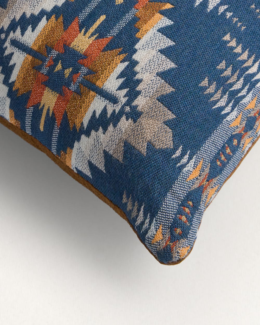 ALTERNATE VIEW OF SUNBRELLA X PENDLETON LUMBAR OUTDOOR PILLOW IN JUNIPER MESA/TAN image number 2