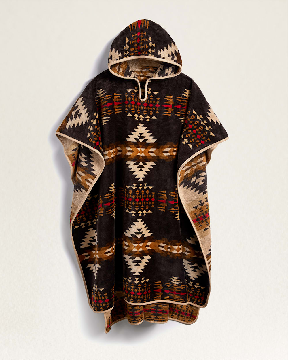 BIRDWELL X PENDLETON ADULT HOODED TOWEL IN BROWN RANCHO ARROYO image number 1