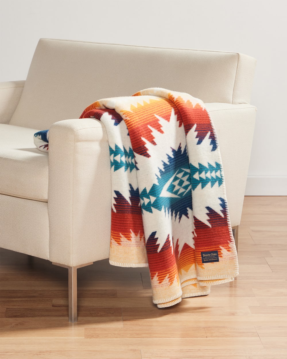 ALTERNATE VIEW OF SUNSET PASS BLANKET IN MULTI image number 6