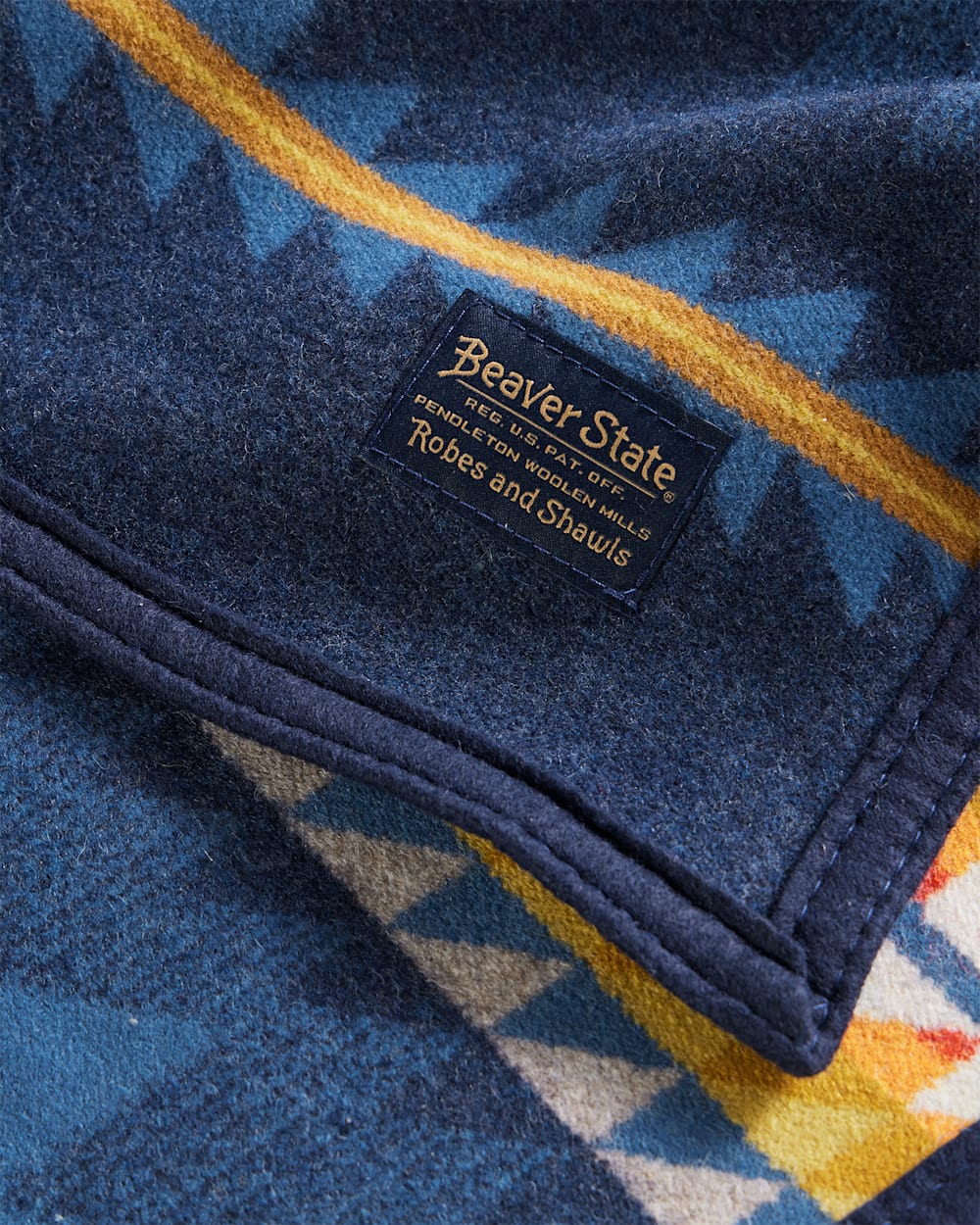 ALTERNATE VIEW OF CASCADIA BLANKET IN BLUE image number 5