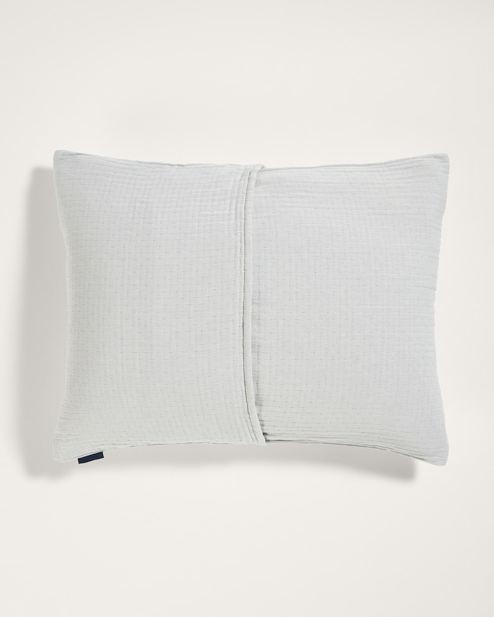 ALTERNATE VIEW OF MESILLA  COTTON MATELASSE SHAM IN BLUE/IVORY image number 2