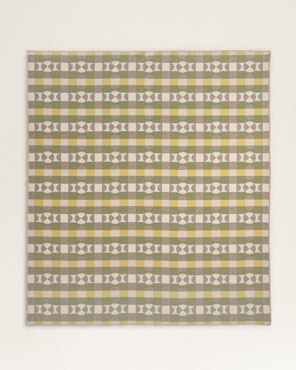 ALTERNATE VIEW OF SCHOOLHOUSE X PENDLETON BLANKET IN HOPSCOTCH OLIVE image number 2