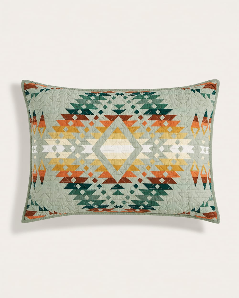 ALTERNATE VIEW OF MISSION TRAILS COVERLET SET IN DESERT SAGE image number 4