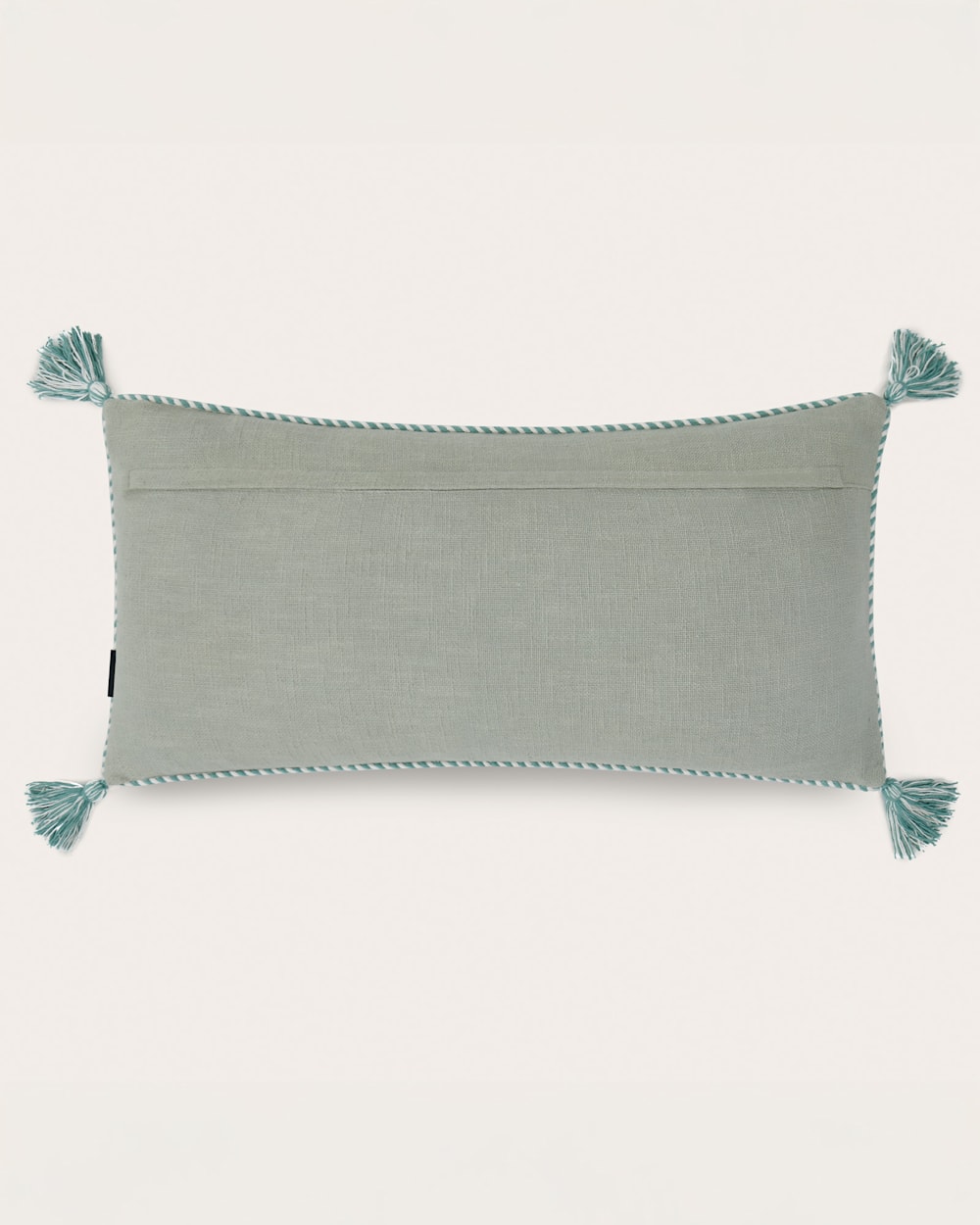 ALTERNATE VIEW OF MISSION TRAILS EMBROIDERED LUMBAR PILLOW IN DESERT SAGE image number 2