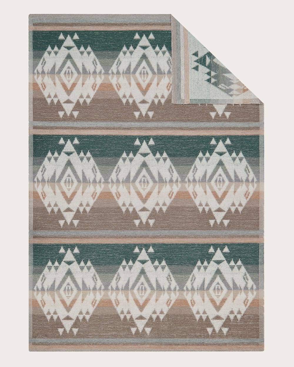 ALTERNATE VIEW OF AGATE BEACH KNIT THROW IN IVORY image number 2