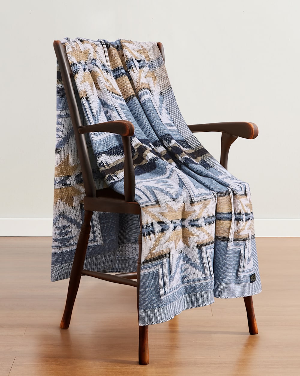 ALTERNATE VIEW OF SILVER CITY KNIT THROW IN SKY image number 3