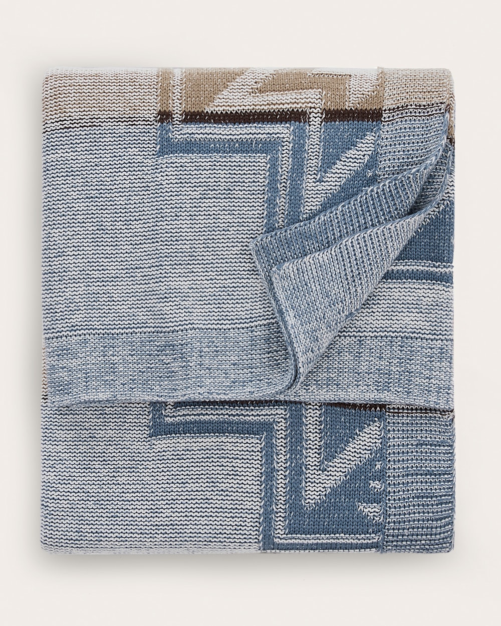 ALTERNATE VIEW OF SILVER CITY KNIT THROW IN SKY image number 4