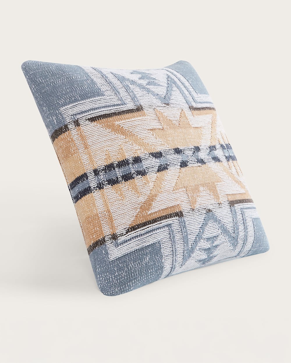 ALTERNATE VIEW OF SILVER CITY KNIT PILLOW IN SKY image number 2