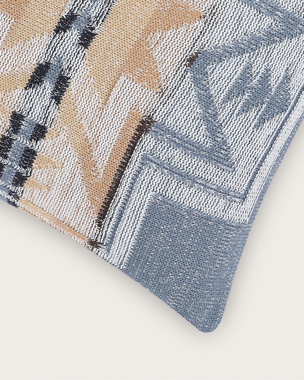 ALTERNATE VIEW OF SILVER CITY KNIT PILLOW IN SKY image number 3