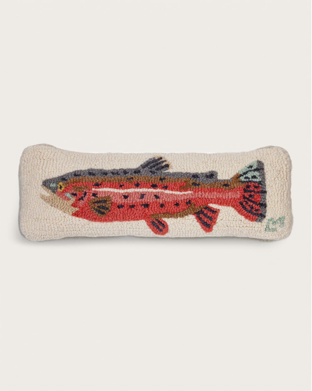 TROUT HOOKED LUMBAR PILLOW IN MULTI image number 1