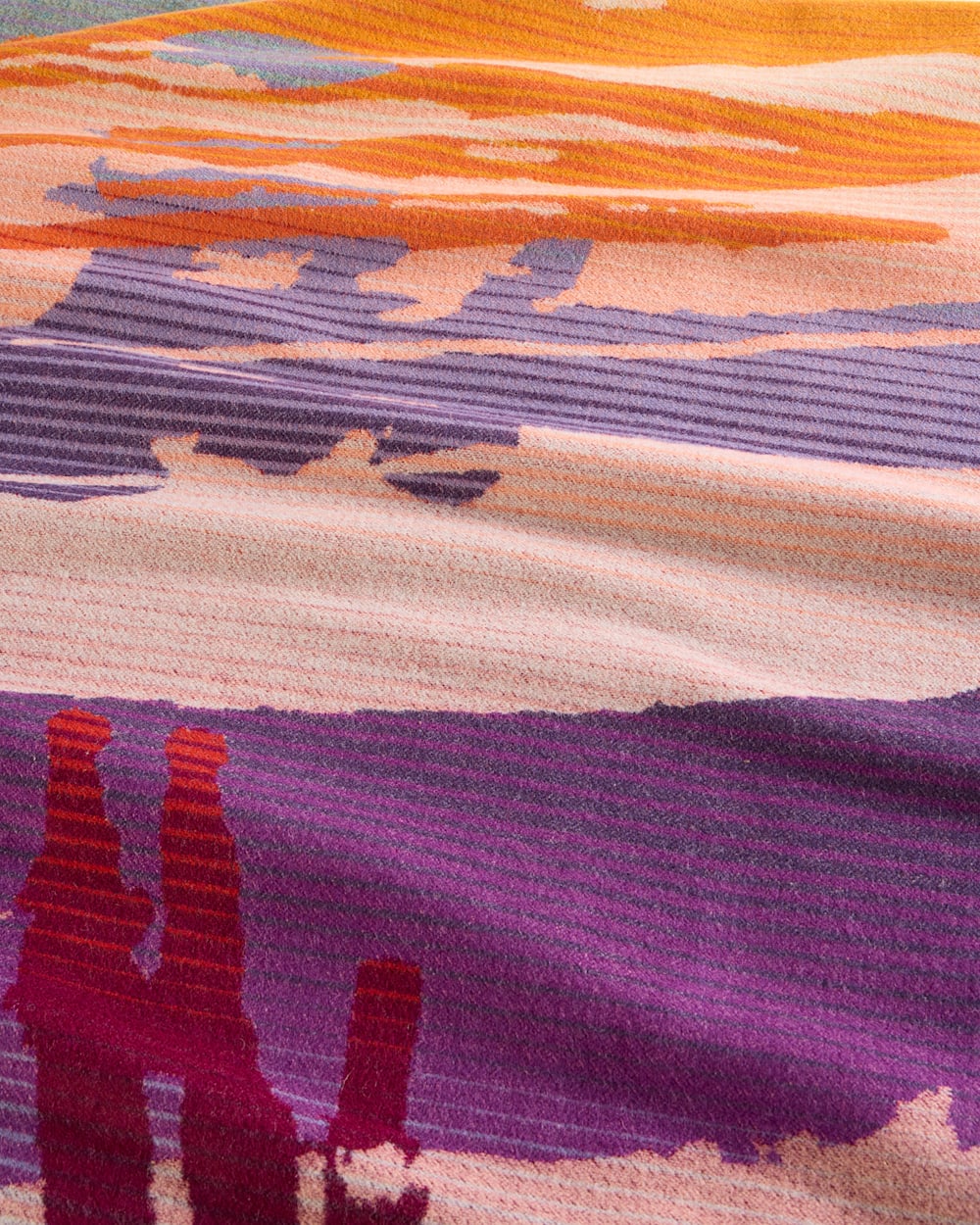 ALTERNATE VIEW OF CHIHULY BLANKET #27 IN ORANGE/PURPLE MULTI image number 3