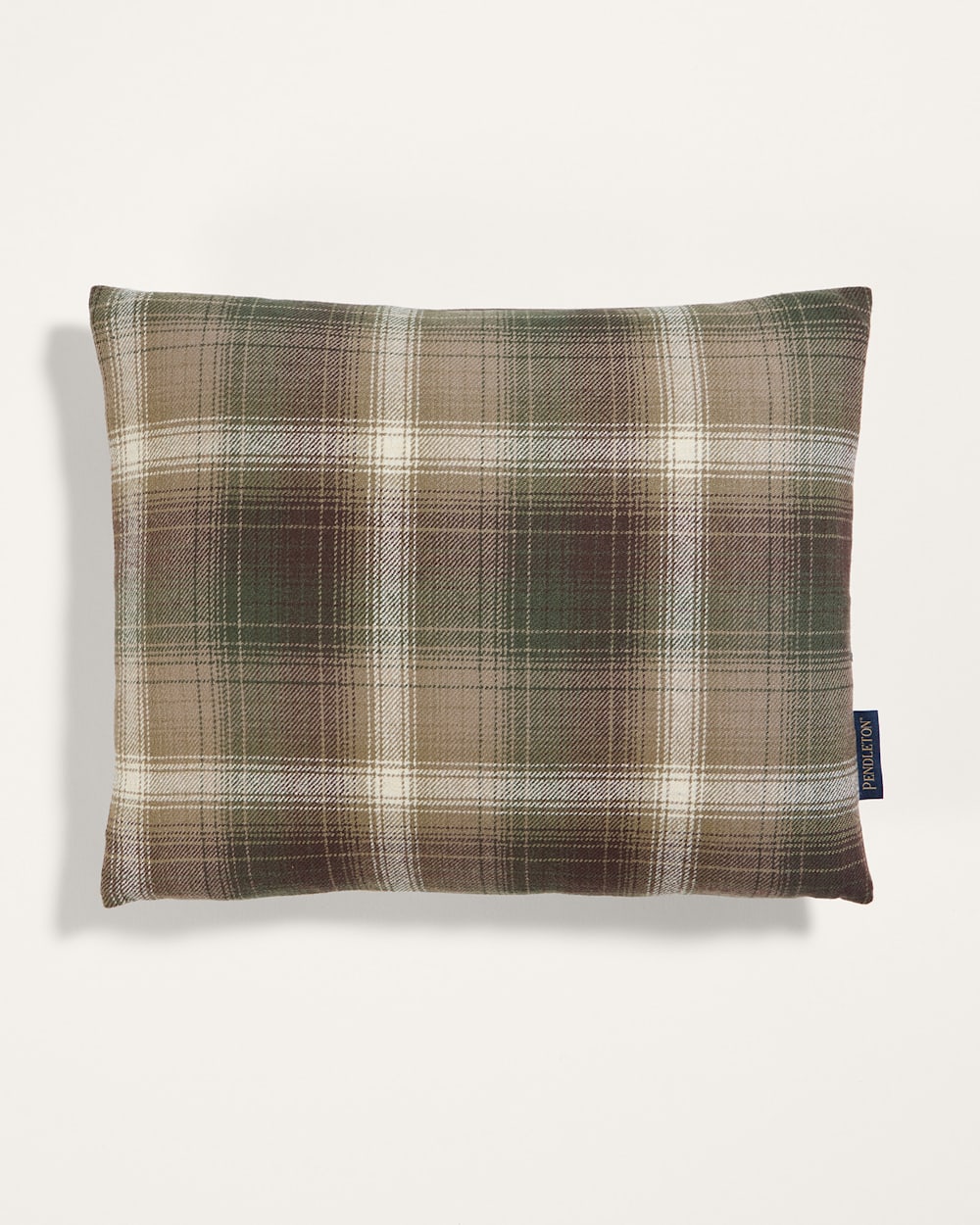 WOOL/CANVAS LUMBAR PILLOW IN GREEN OMBRE image number 1