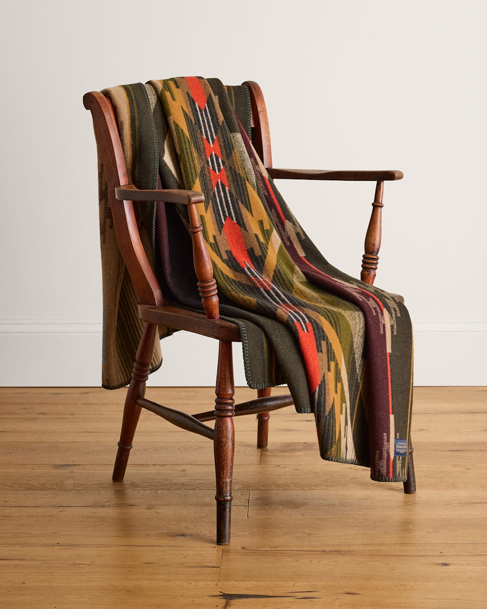 ALTERNATE VIEW OF TUMALO THROW IN OLIVE MULTI image number 6