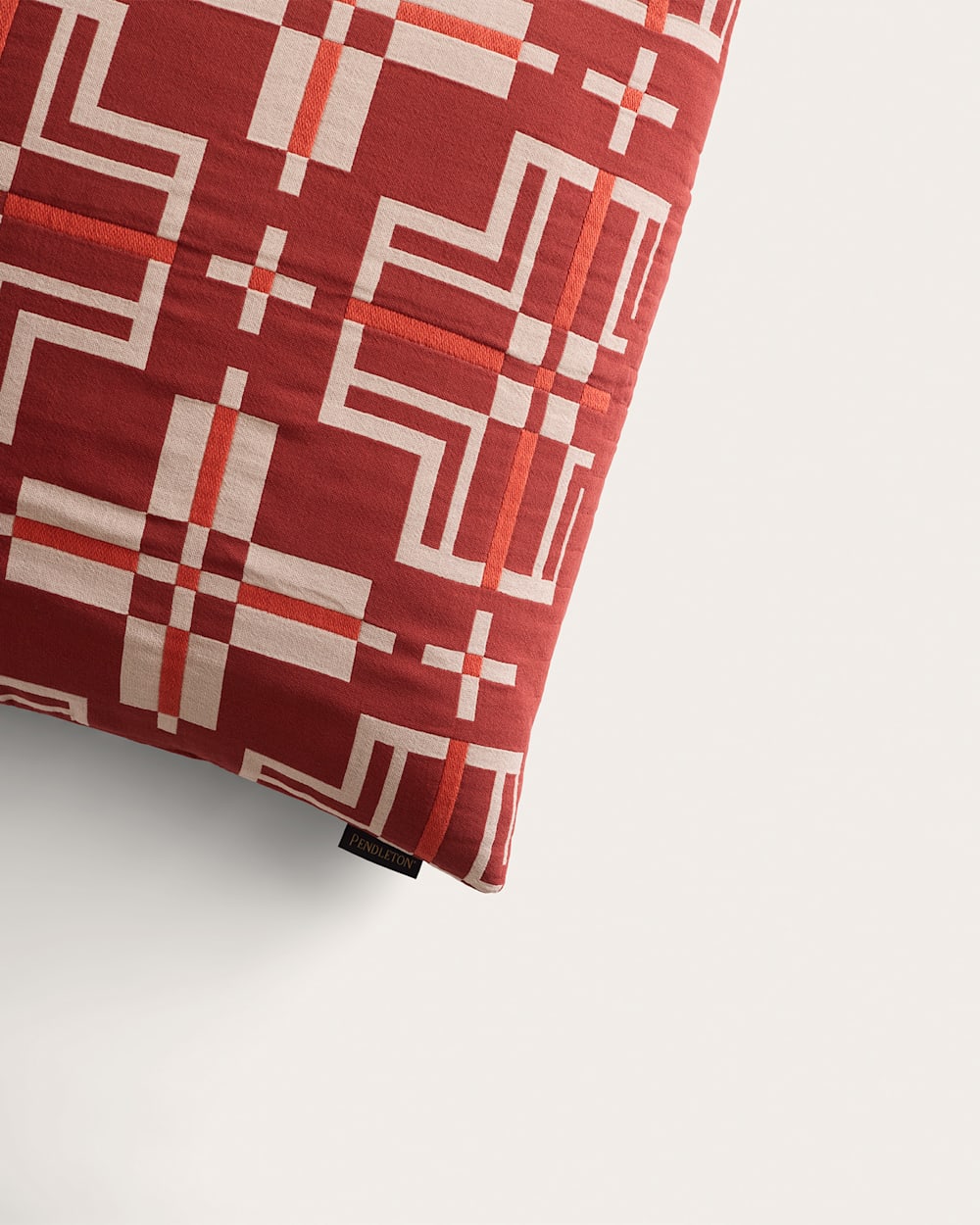 ALTERNATE VIEW OF SAN MARCOS COTTON MATELASSE SHAM IN PERSIMMON image number 2