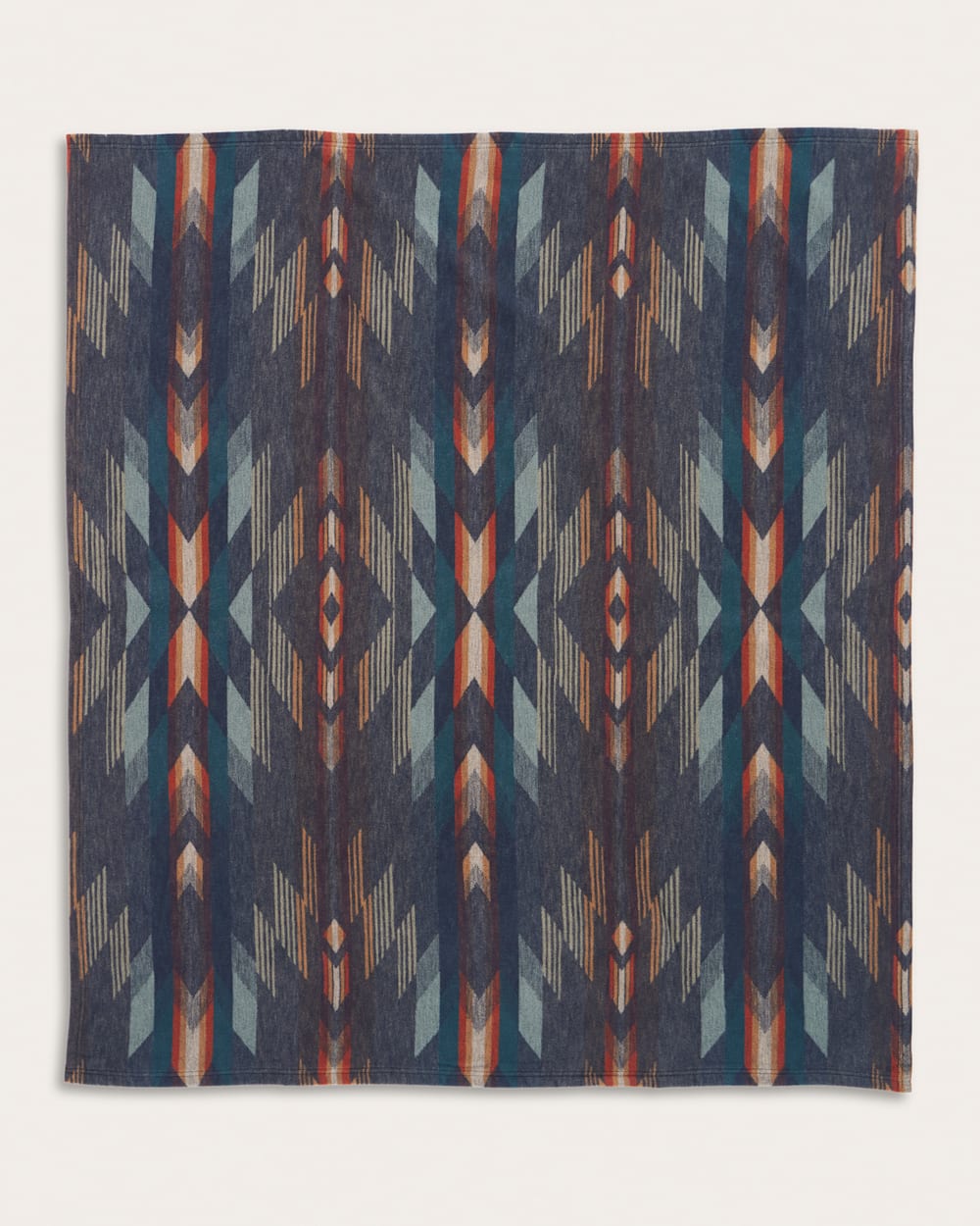 ALTERNATE VIEW OF WYETH FALLS/STRIPE ORGANIC COTTON THROW GIFT PACK IN DENIM image number 2