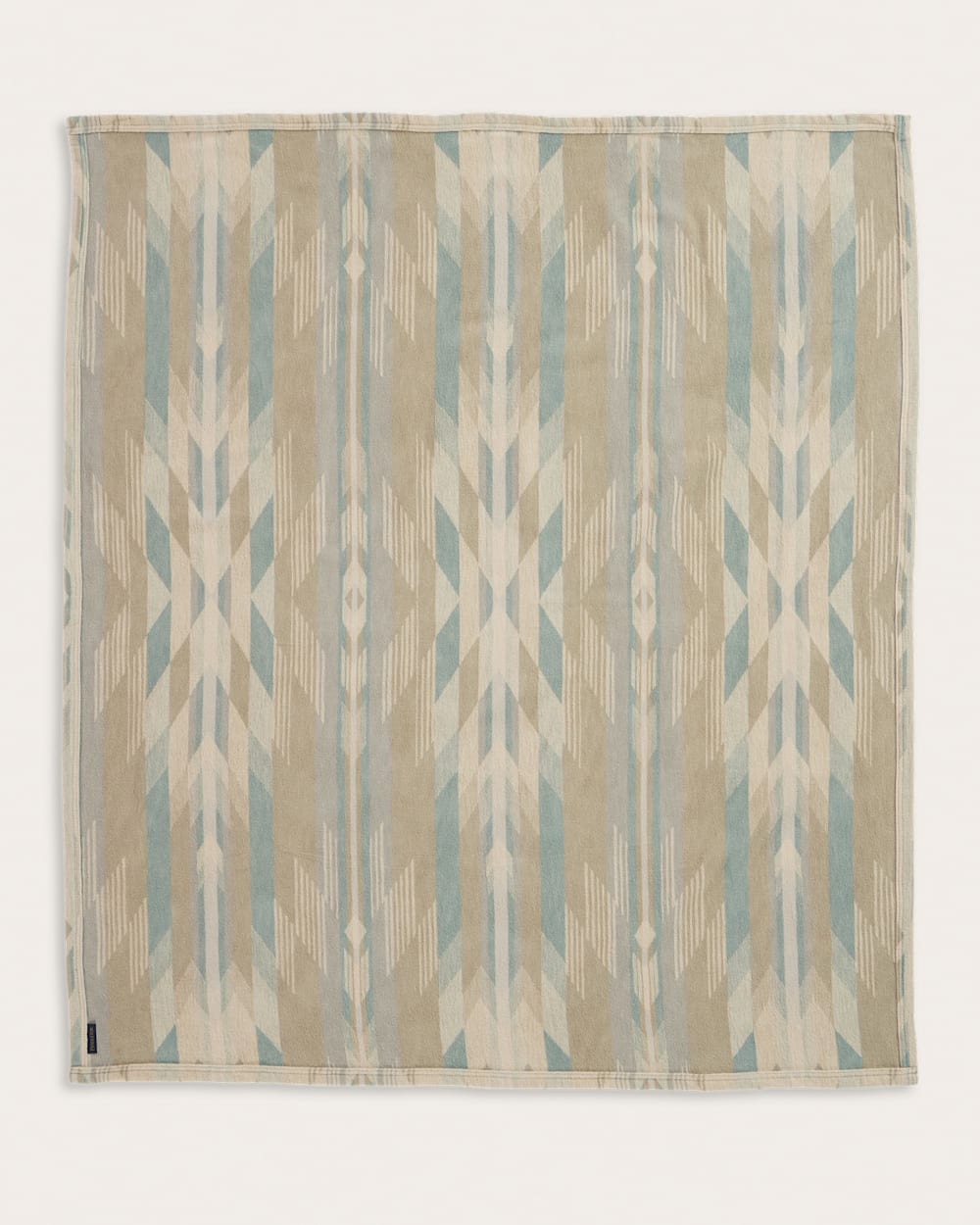 ALTERNATE VIEW OF WYETH FALLS/STRIPE ORGANIC COTTON THROW GIFT PACK IN LINEN image number 3