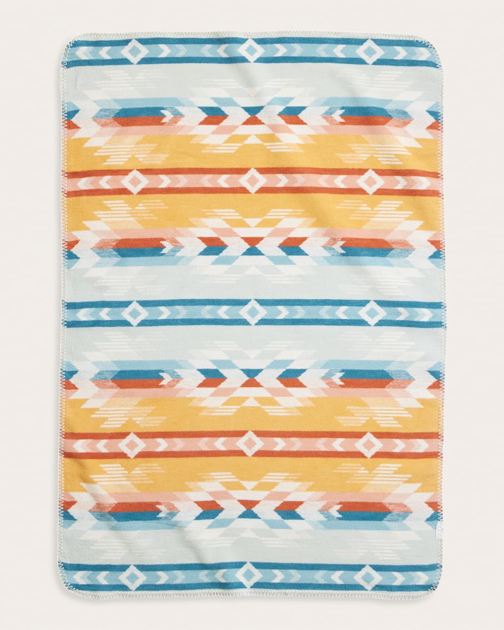 ALTERNATE VIEW OF WYETH FALLS ORGANIC COTTON BABY BLANKET IN IVORY MULTI image number 2