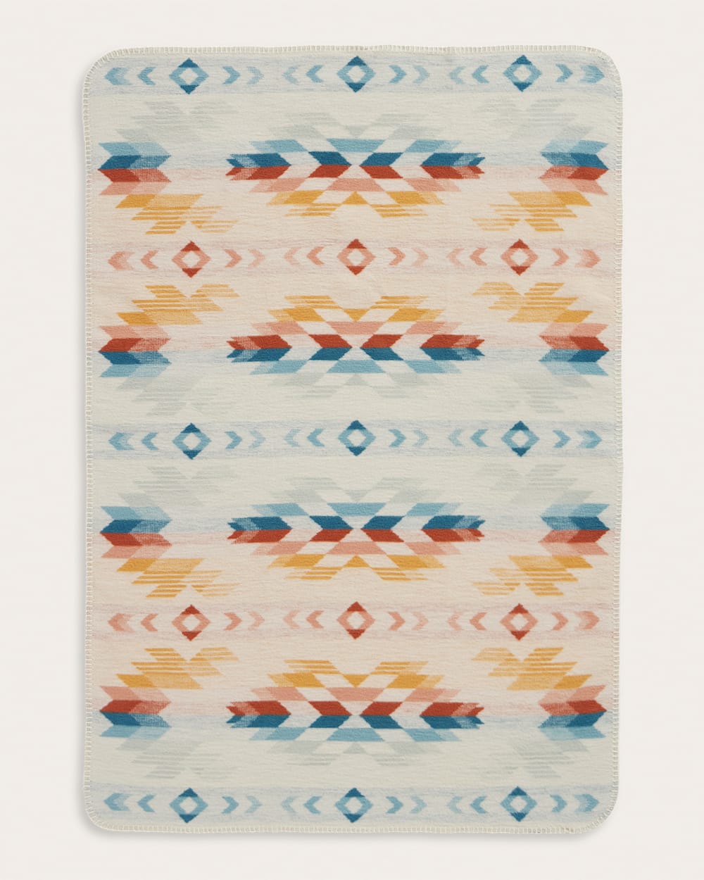 ALTERNATE VIEW OF WYETH FALLS ORGANIC COTTON BABY BLANKET IN IVORY MULTI image number 3