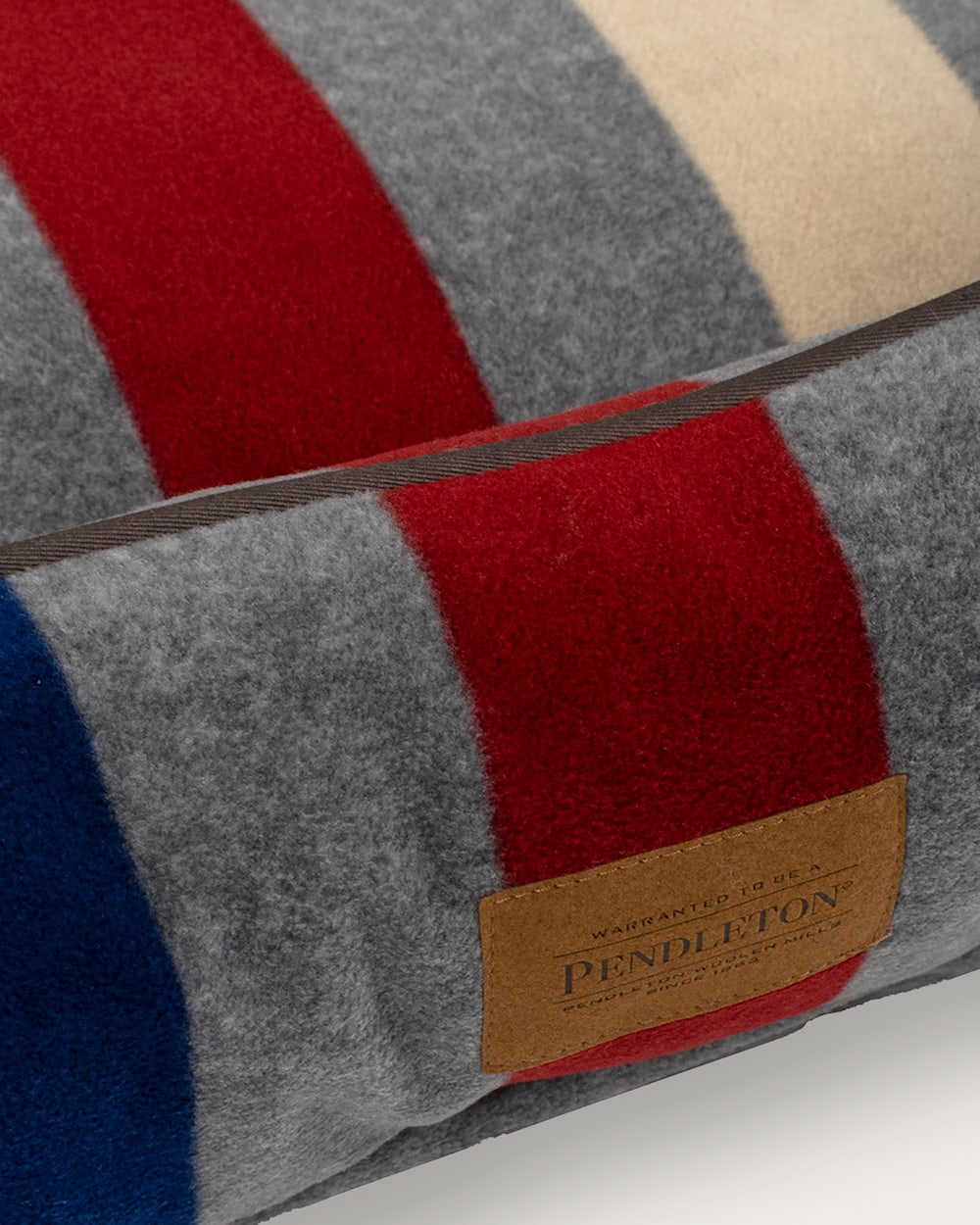ALTERNATE VIEW OF CABIN STRIPE PET BED - KUDDLER IN GREY MULTI image number 3