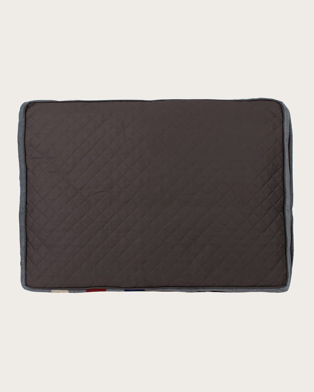 ALTERNATE VIEW OF CABIN STRIPE PET BED - NAPPER IN GREY MULTI image number 5