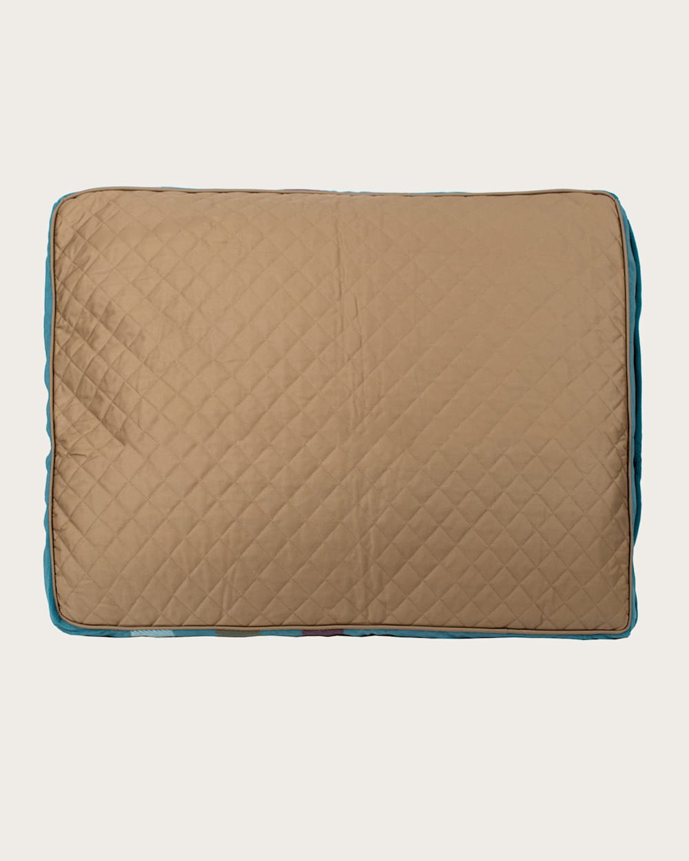 ALTERNATE VIEW OF CABIN STRIPE PET BED - NAPPER IN SHALE MULTI image number 5