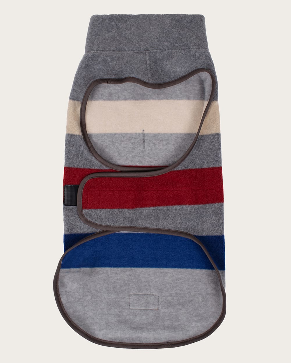 ALTERNATE VIEW OF CABIN STRIPE PET VEST IN GREY MULTI image number 2