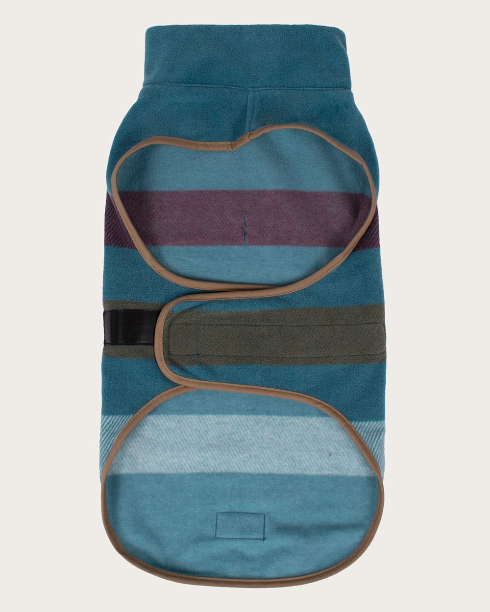 ALTERNATE VIEW OF CABIN STRIPE PET VEST IN SHALE MULTI image number 2