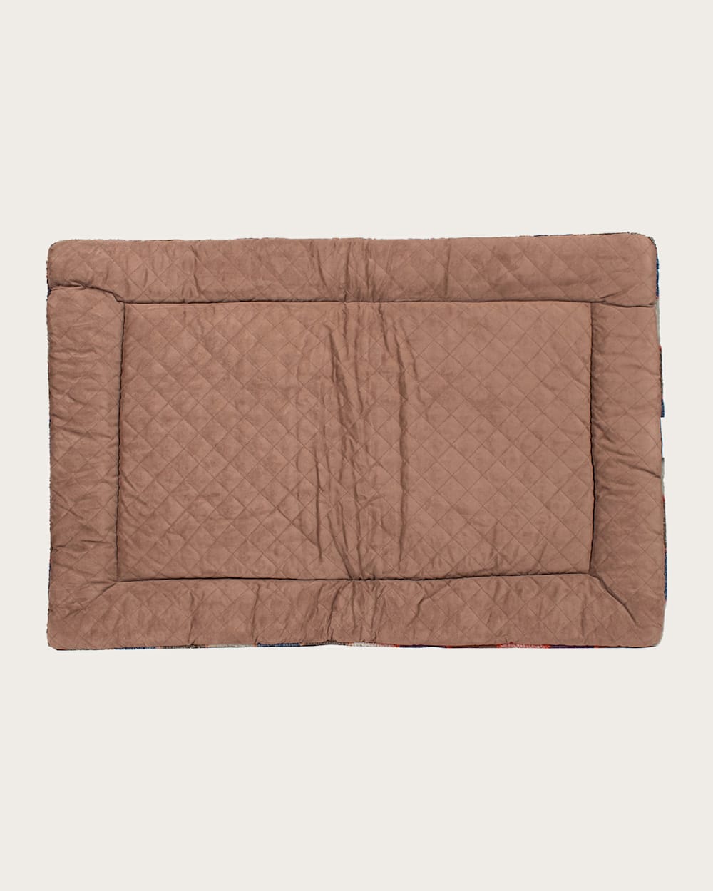 ALTERNATE VIEW OF MOUNTAIN PLAID PET BED - COMFORT CUSHION IN BLUE/TAN image number 5