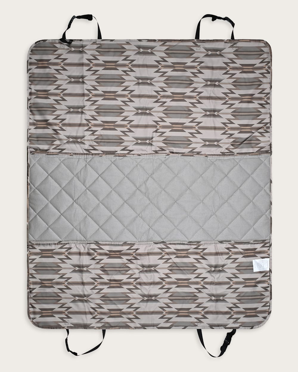 ALTERNATE VIEW OF WYETH TRAIL PET TRAVEL CAR HAMMOCK IN BEIGE TONAL image number 3