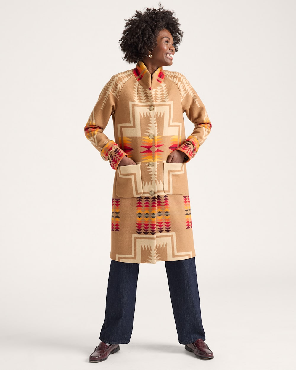 WOMEN'S HARDING ARCHIVE BLANKET COAT Pendleton