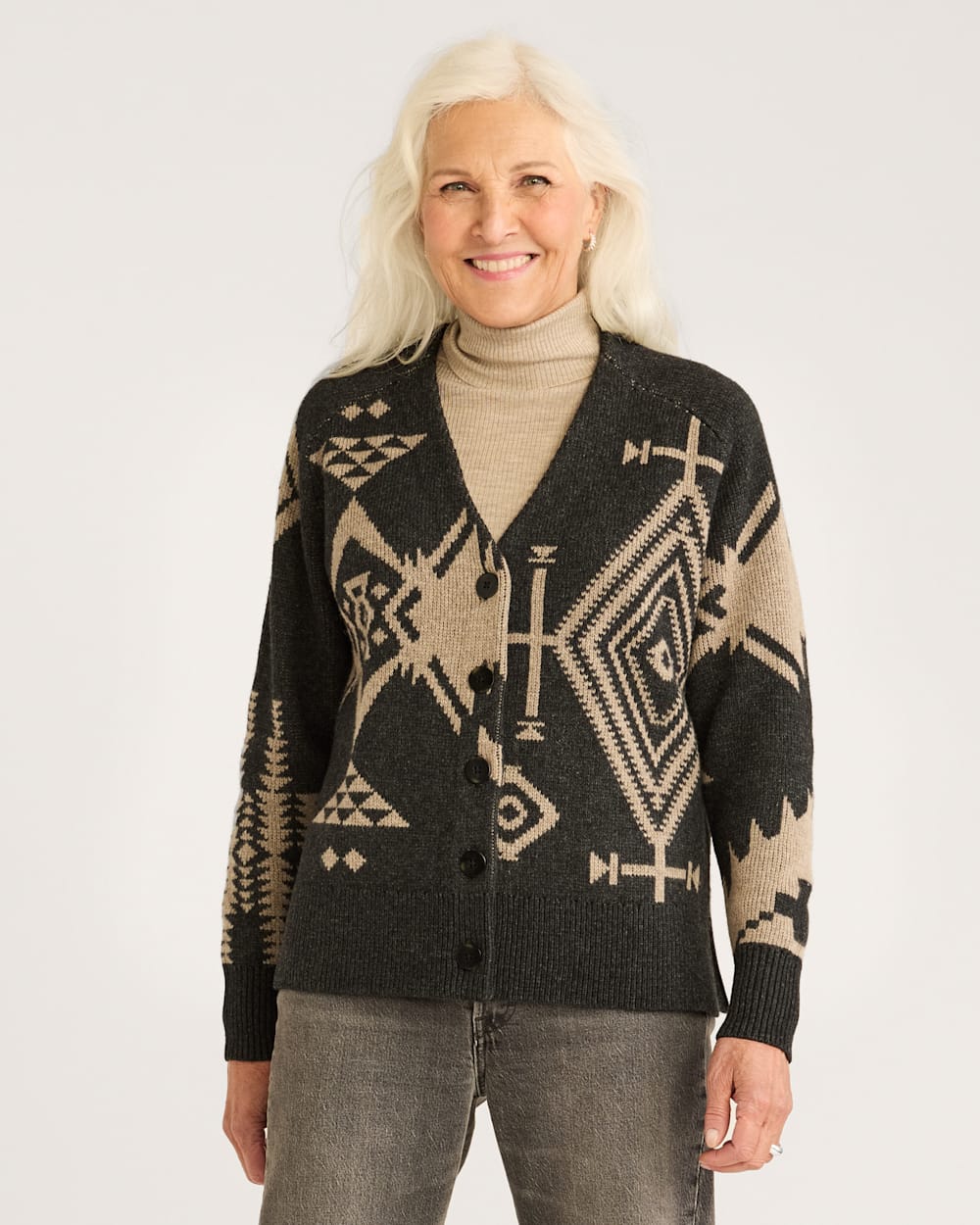Contrasting Wool Cardigan main image 1