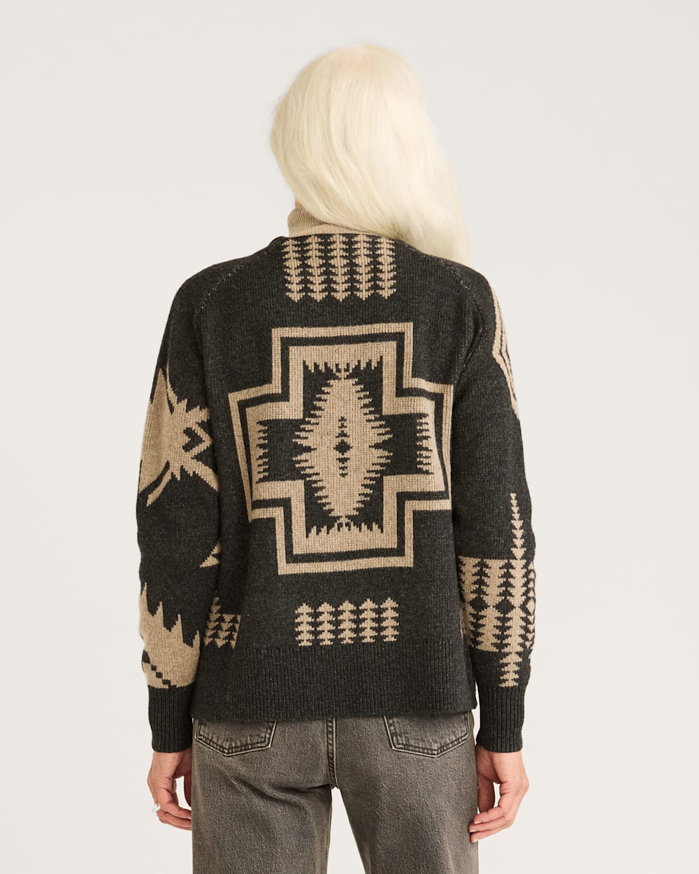 Shop Women's Lambswool Mixed Graphic Cardigan for Unique Style | Pendleton